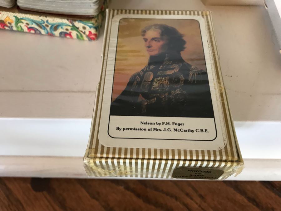 JUST ADDED - Playing Cards Game Lot With Italian Leather Card Case - See Photos [Photo 7]