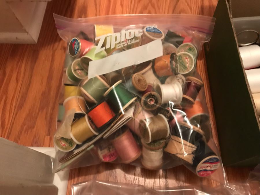 JUST ADDED - Large Collection Of Various Sewing Supplies Including Sewing Machine Parts, Sewing Thread, Needles, Etc - See Photos [Photo 11]
