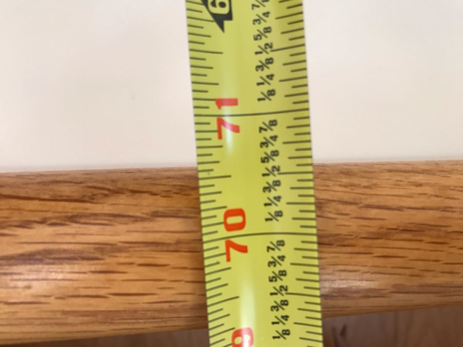 JUST ADDED - Oak Bookshelf With Various Ethnic Figurines And Artwork 36W X 13D X 70.5H - See Photos [Photo 23]