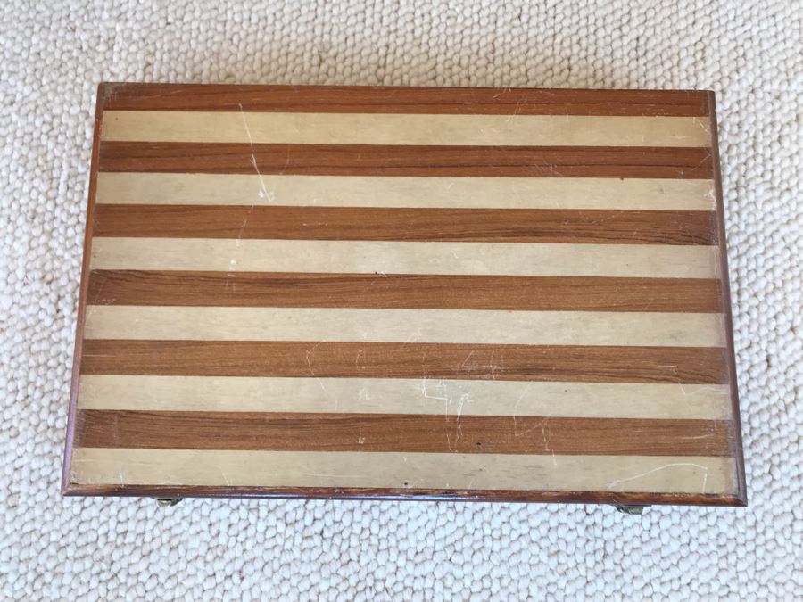 JUST ADDED - Vintage Wooden Travel Backgammon Game [Photo 4]