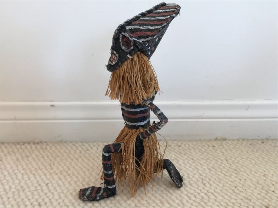 JUST ADDED - Ethnic Paper Mache Sculpture 10H [Photo 4]