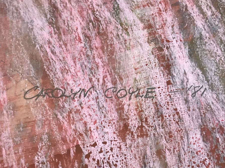 JUST ADDED - Original Modernist Painting By Carolyn Coyle Titled 'Lilac' 25 X 18 [Photo 4]