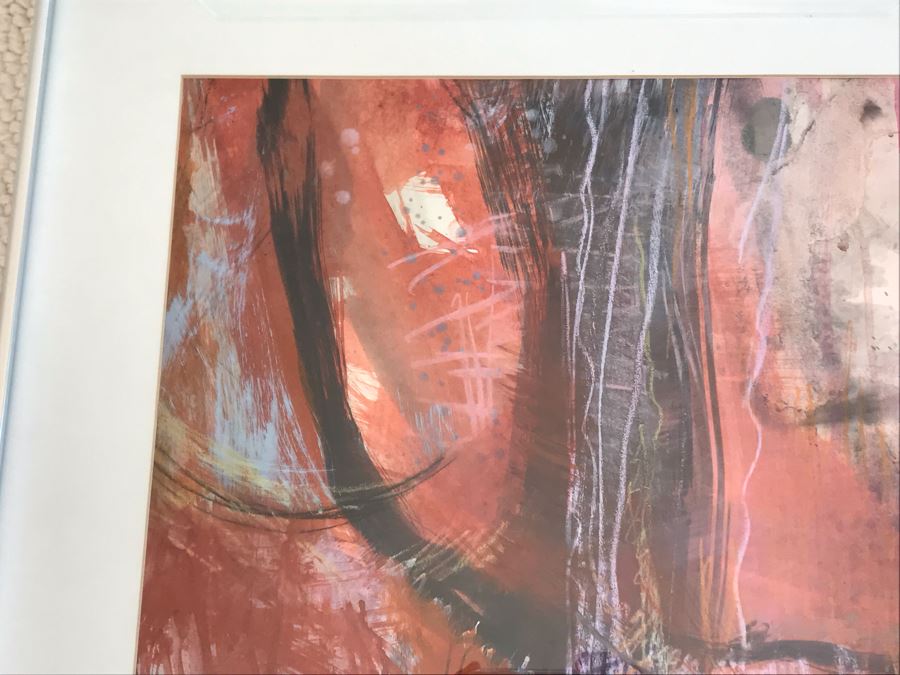 JUST ADDED - Original Modernist Painting By Carolyn Coyle Titled 'Lilac' 25 X 18 [Photo 5]