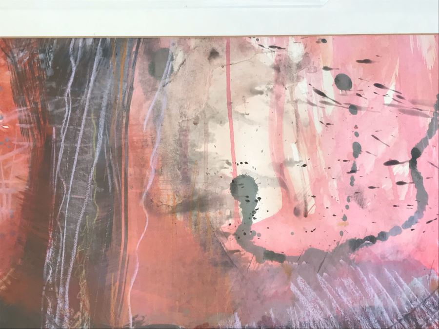JUST ADDED - Original Modernist Painting By Carolyn Coyle Titled 'Lilac' 25 X 18 [Photo 6]
