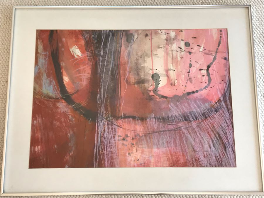 JUST ADDED - Original Modernist Painting By Carolyn Coyle Titled 'Lilac' 25 X 18