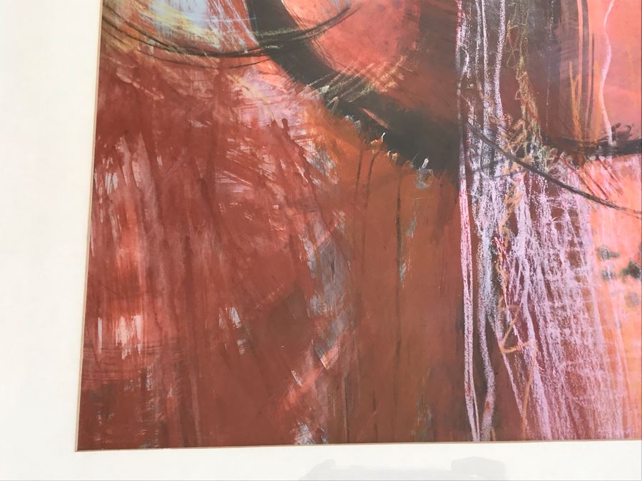 JUST ADDED - Original Modernist Painting By Carolyn Coyle Titled 'Lilac' 25 X 18 [Photo 7]