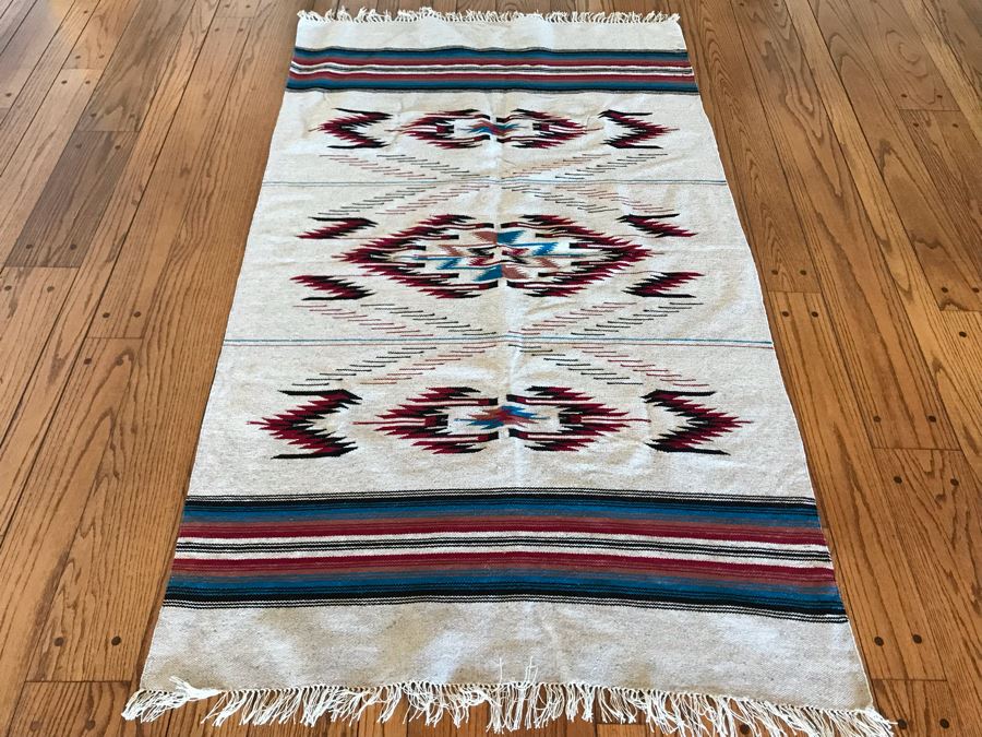 JUST ADDED - Southwest Geometric Native American Blanket 85 X 50