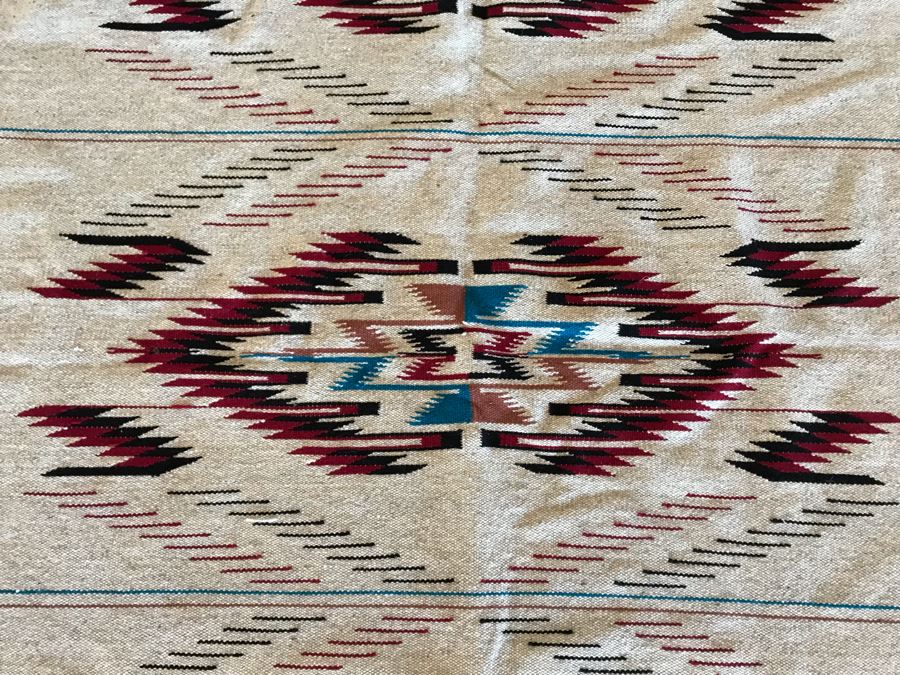 JUST ADDED - Southwest Geometric Native American Blanket 85 X 50 [Photo 5]