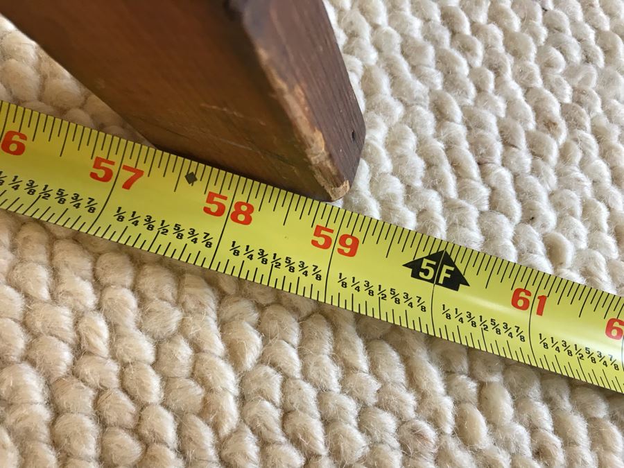 JUST ADDED - Vintage Wooden Bench Luggage Rack 59W X 14D X 17H [Photo 5]