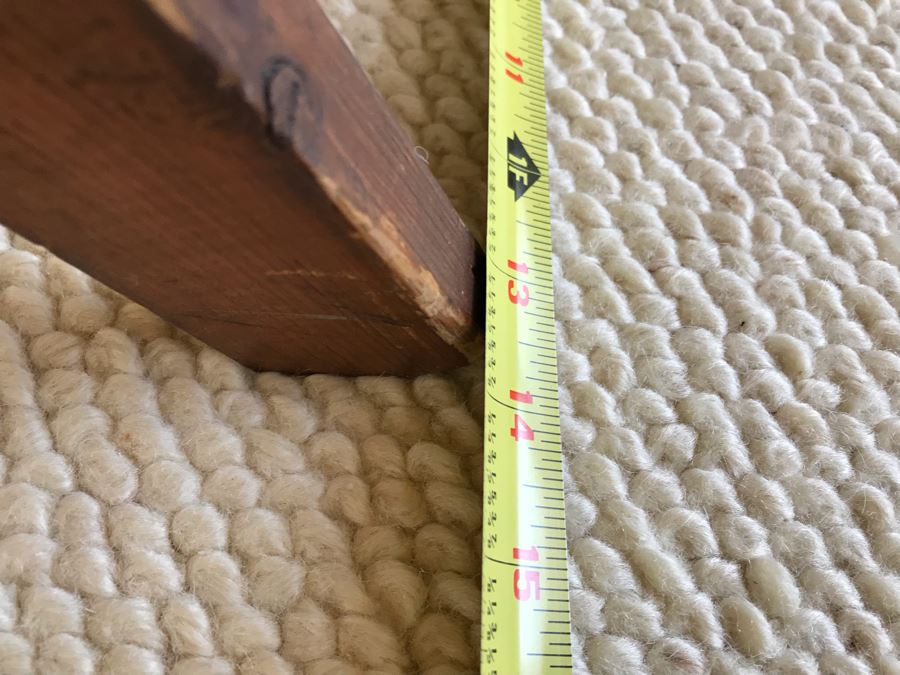 JUST ADDED - Vintage Wooden Bench Luggage Rack 59W X 14D X 17H [Photo 6]