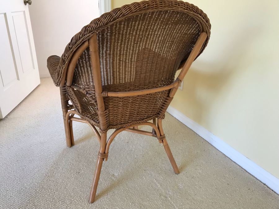 JUST ADDED - Wicker Armchair Natural Color [Photo 3]