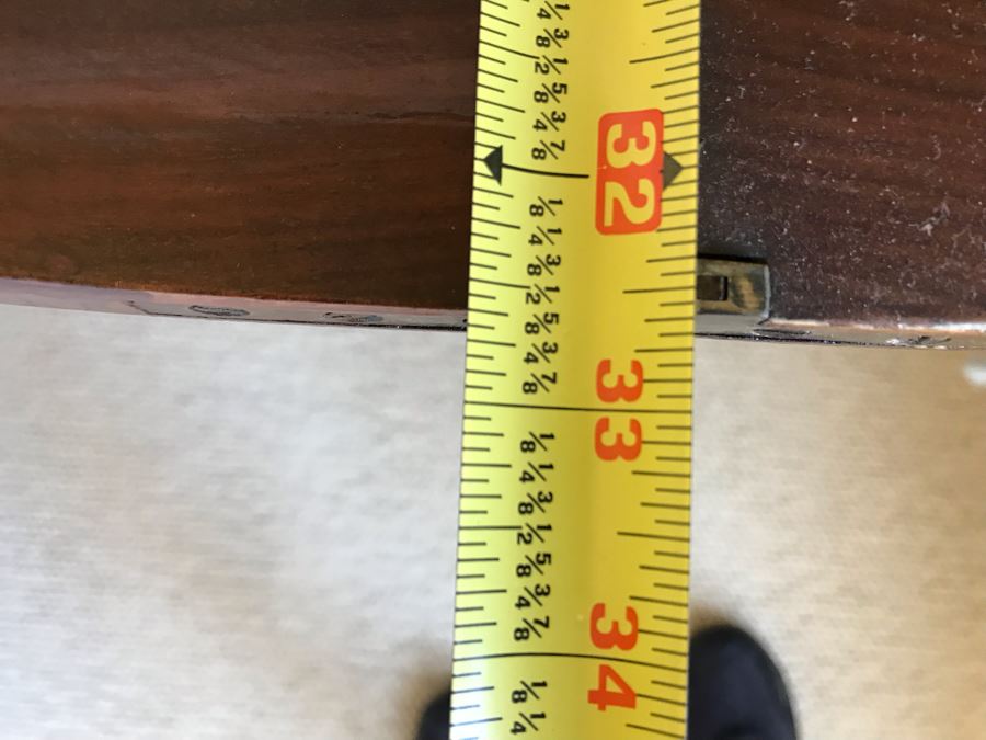 JUST ADDED - Vintage Rotating Flip Top Wooden Gaming Table 33W X 33D X 27.5H [Photo 8]