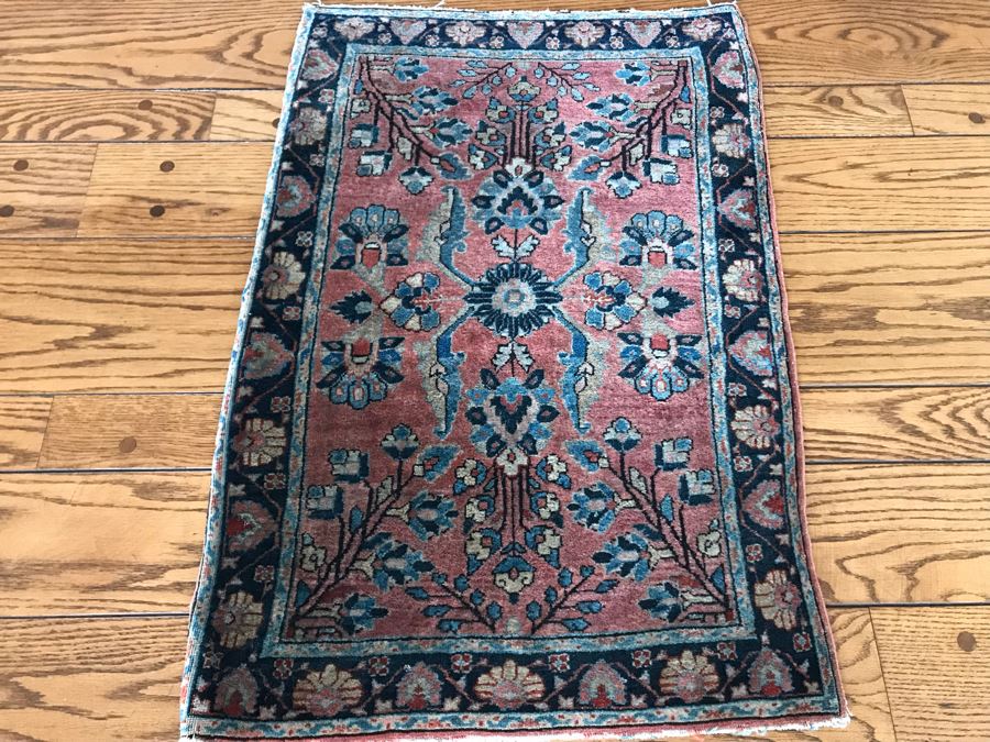JUST ADDED - Small Antique Persian Rug 22 X 31