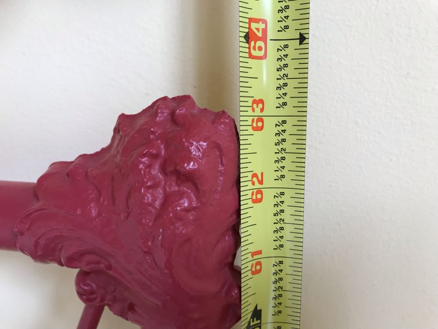 JUST ADDED - Antique Cast Iron Painted Headboard Without Metal Bed Frame (Headboard Only) 80W X 63H - Does Not Included Mattress Or Bedding [Photo 8]