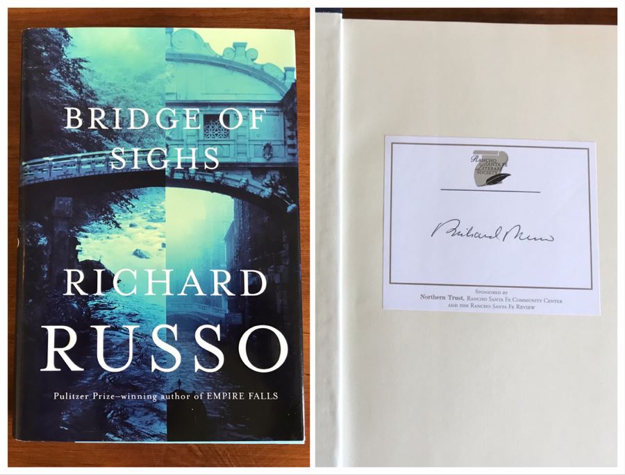 JUST ADDED - Signed Book: Bridge Of Sighs By Richard Russo