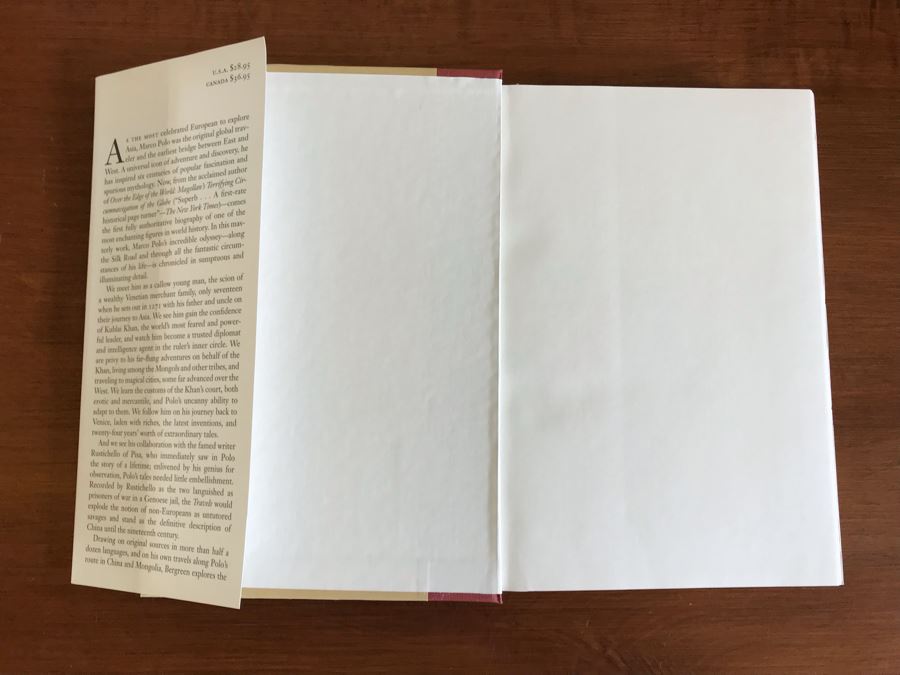JUST ADDED - Signed Book: Marco Polo From Venice To Xanadu By Laurence Bergreen [Photo 3]