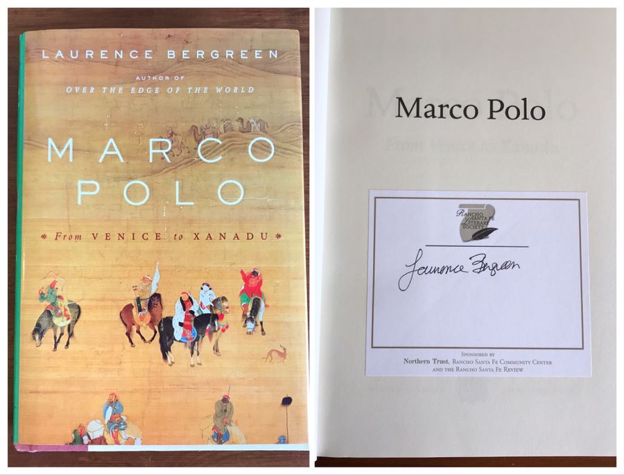 JUST ADDED - Signed Book: Marco Polo From Venice To Xanadu By Laurence Bergreen