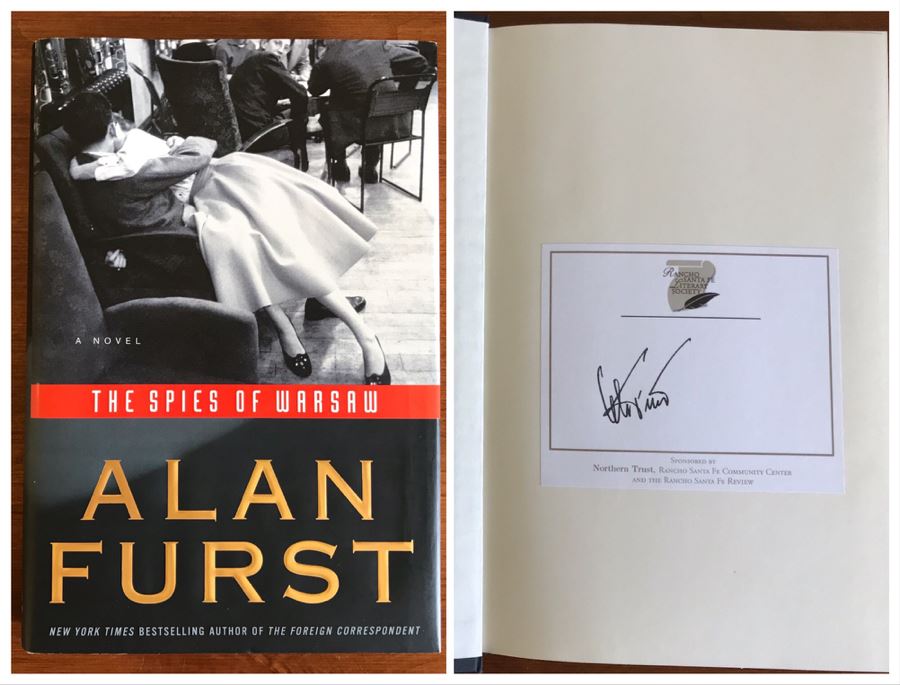 JUST ADDED - Signed Book: The Spies Of Warsaw By Alan Furst [Photo 1]
