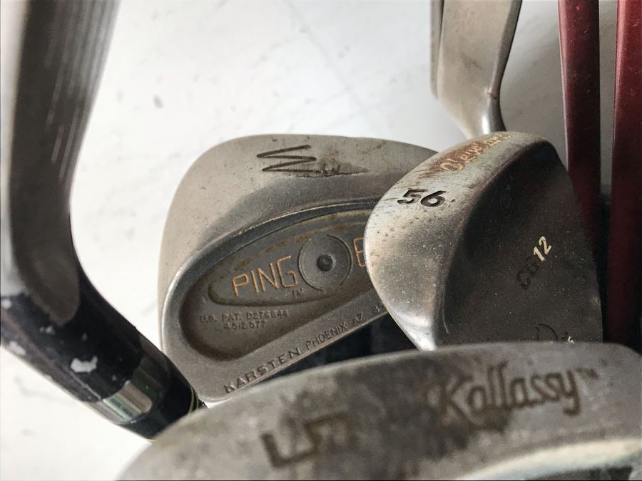 JUST ADDED - Golf Clubs, Golfing Bags, Golfing Accessories Lot Including Callaway, Taylor Made, Ben Hogan - See Photos [Photo 16]