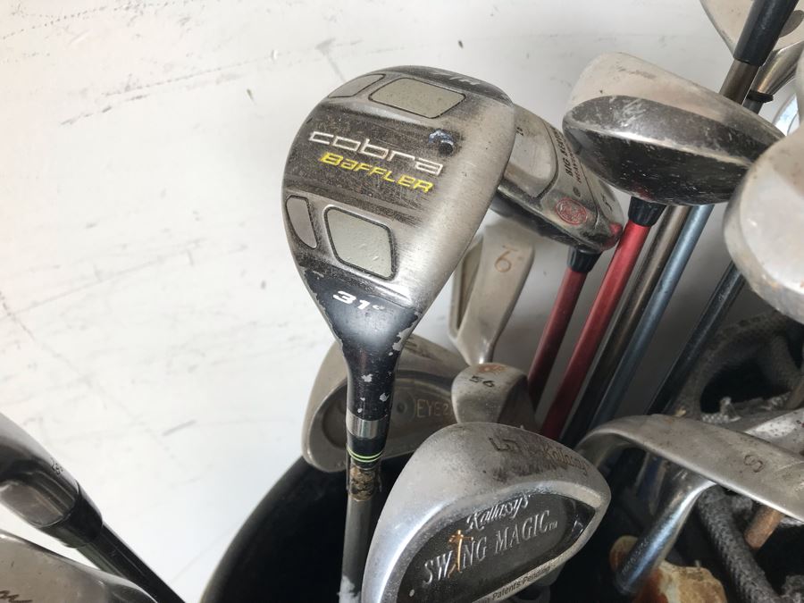 JUST ADDED - Golf Clubs, Golfing Bags, Golfing Accessories Lot Including Callaway, Taylor Made, Ben Hogan - See Photos [Photo 14]
