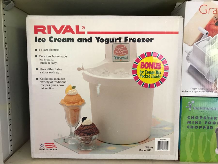 JUST ADDED - Kitchen Appliances Lot With Ice Cream Freezer - 6 Items Total [Photo 2]