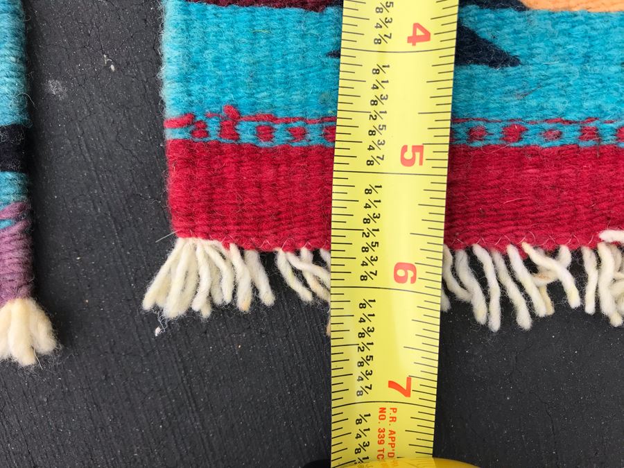 JUST ADDED - Set Of (4) Handwoven Drink Coasters 5 X 6 [Photo 5]