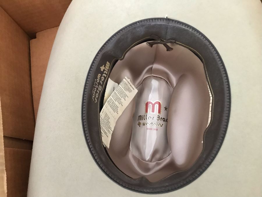 JUST ADDED - Miller Bros Westerns Cowboy Hat Size 7 1/8 Beaver [Photo 7]