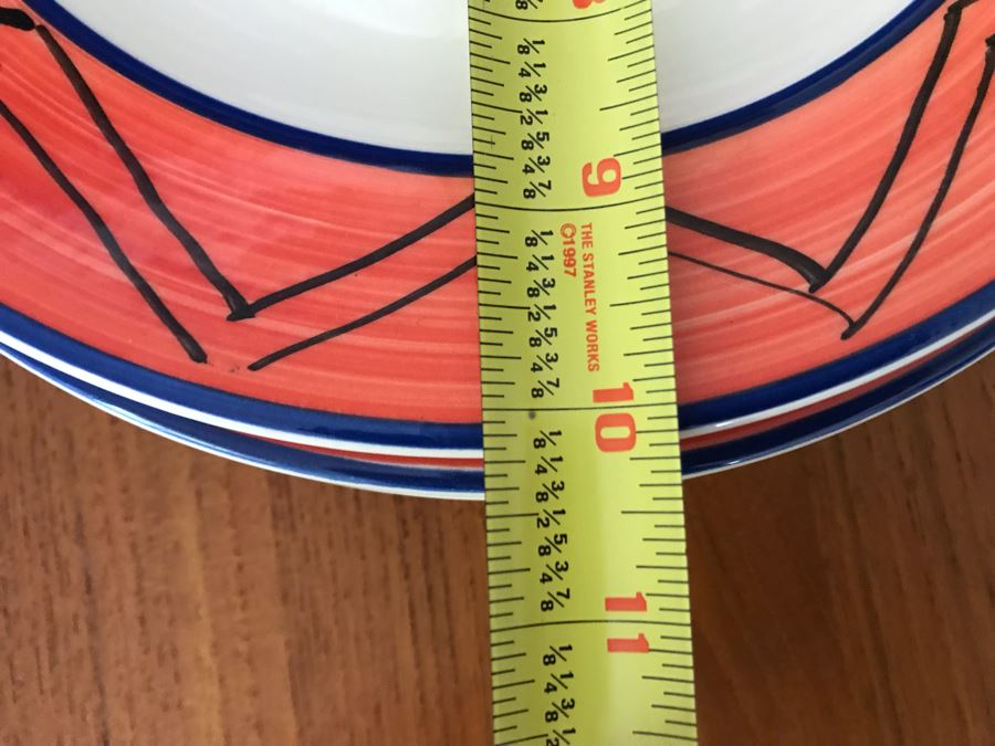 JUST ADDED - Italian (4) Dinner Plates, (4) Salad Plates And (4) Coffee Cups [Photo 7]