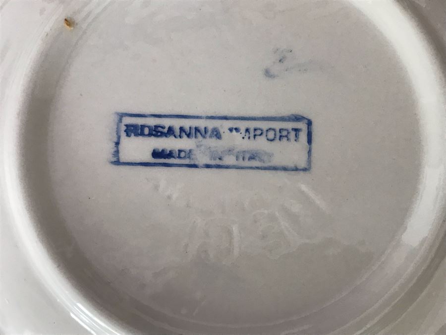 JUST ADDED - Italian (4) Dinner Plates, (4) Salad Plates And (4) Coffee Cups [Photo 5]