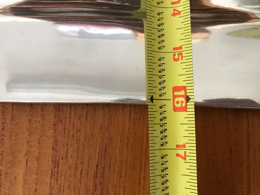 JUST ADDED - Metal Serving Tray With Crab Motif Brass Handles 24 X 16 [Photo 5]