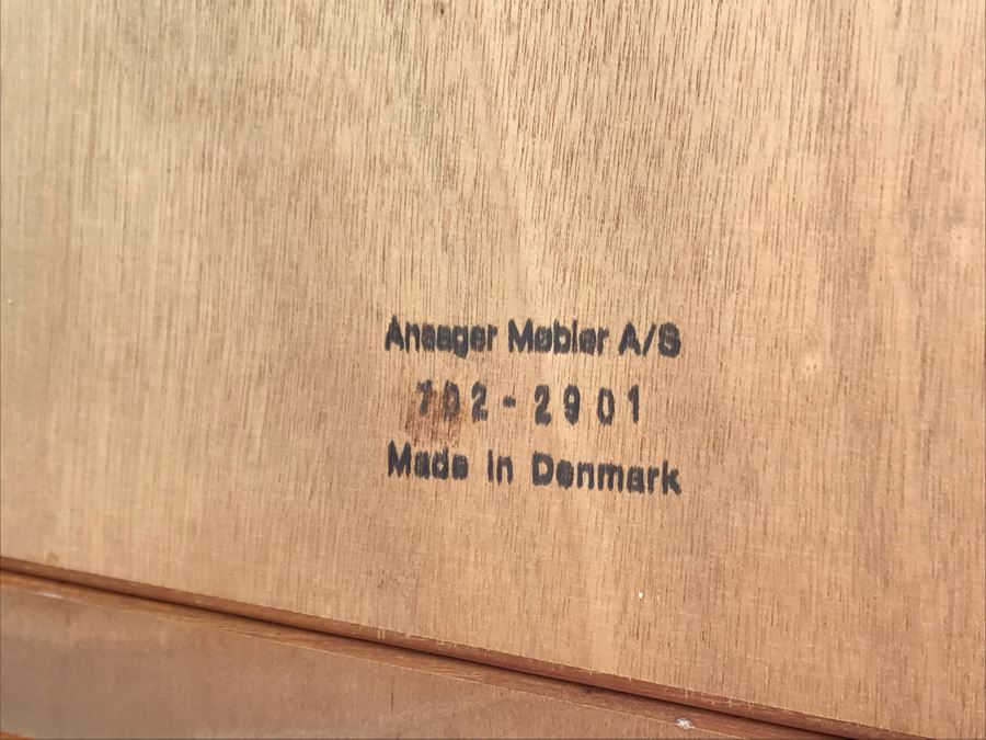 JUST ADDED - Ansager Mobler Danish Modern Teak Table With Built-In Leaves Made In Denmark Anaager Mobler 57W Extended / 33.5W Unextended X 33.5D X 29H [Photo 8]