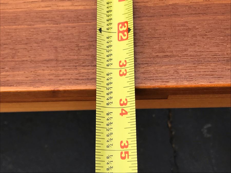 JUST ADDED - Ansager Mobler Danish Modern Teak Table With Built-In Leaves Made In Denmark Anaager Mobler 57W Extended / 33.5W Unextended X 33.5D X 29H [Photo 10]