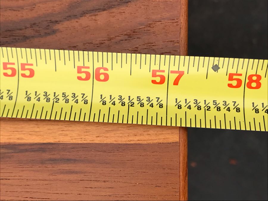 JUST ADDED - Ansager Mobler Danish Modern Teak Table With Built-In Leaves Made In Denmark Anaager Mobler 57W Extended / 33.5W Unextended X 33.5D X 29H [Photo 9]