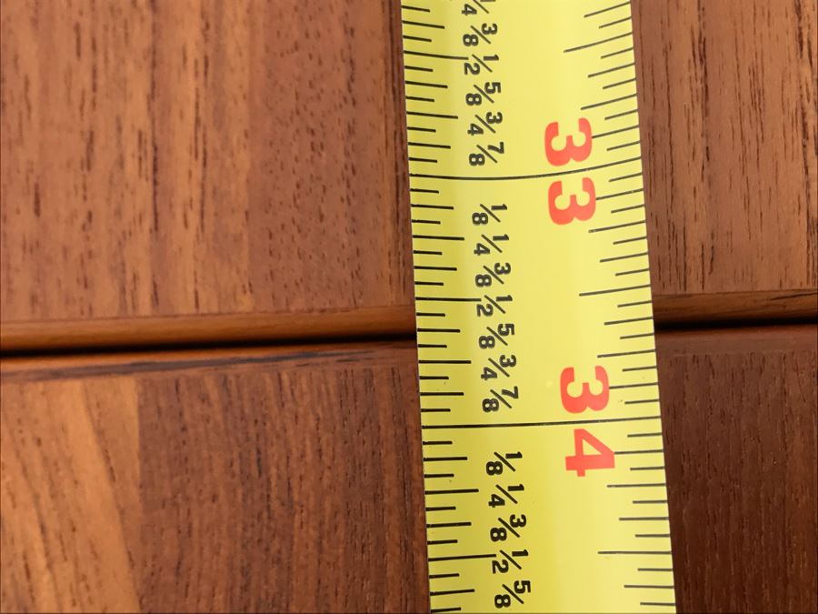 JUST ADDED - Ansager Mobler Danish Modern Teak Table With Built-In Leaves Made In Denmark Anaager Mobler 57W Extended / 33.5W Unextended X 33.5D X 29H [Photo 11]