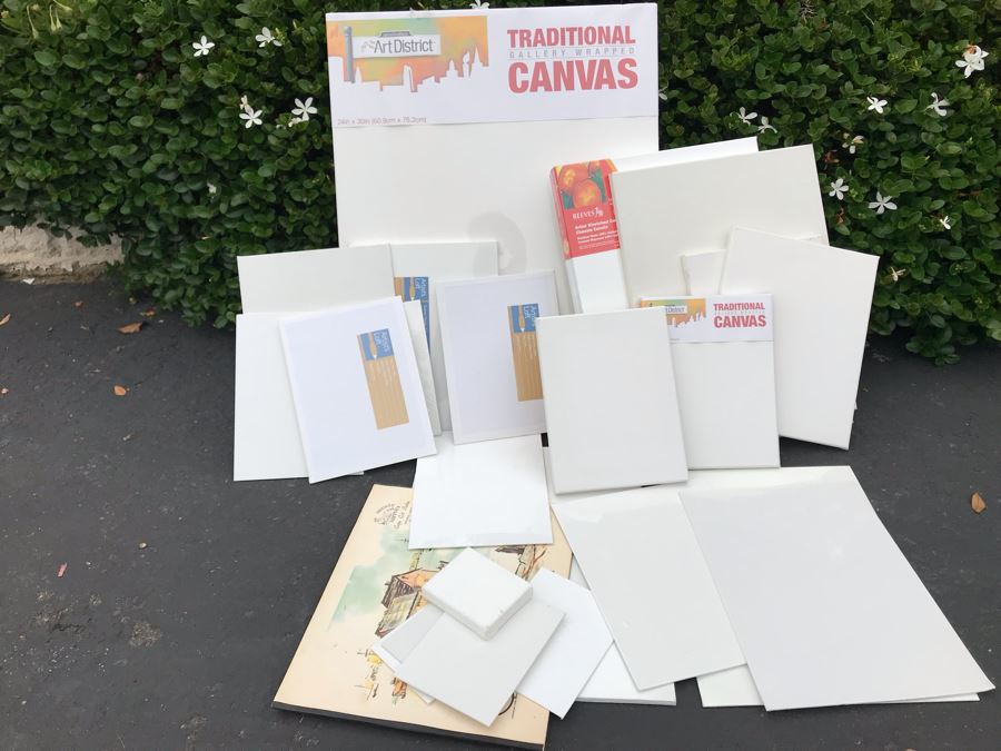 JUST ADDED - Huge Lot Of Artists Canvas Boards And Paper [Photo 2]