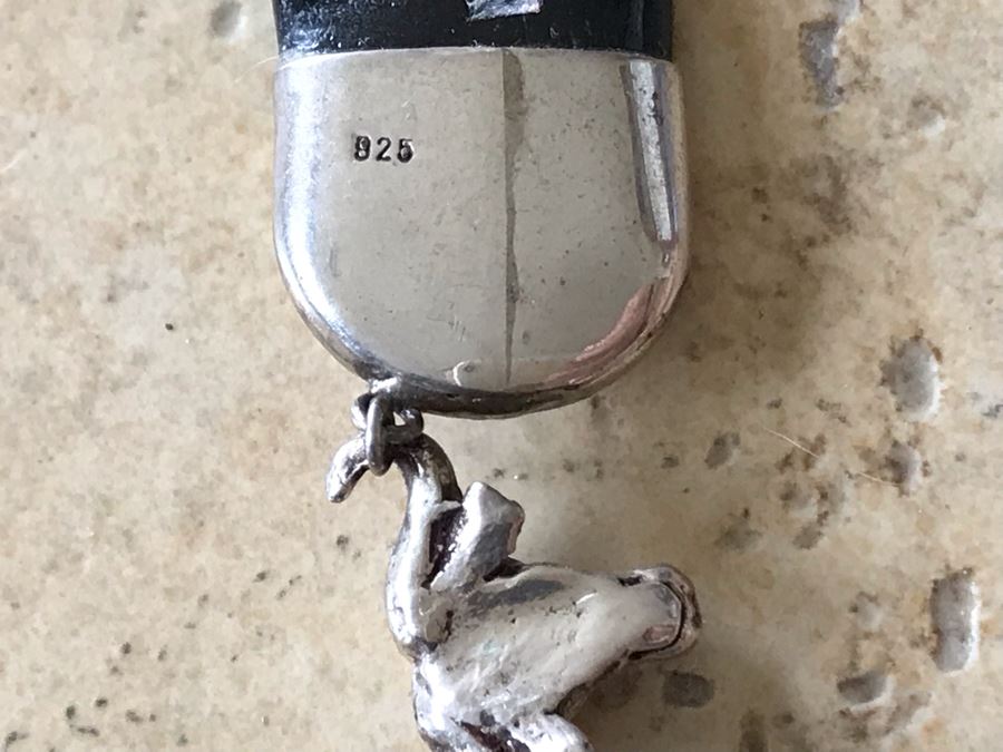 JUST ADDED - Unique Sterling Silver Necklace With Bull Steer Pendant 20.7g [Photo 9]