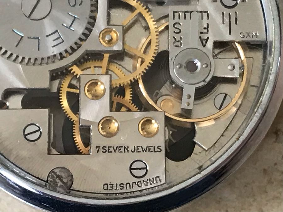 JUST ADDED - Vintage Girard-Perregaux & Co Shell Oil Skeleton Pocket Watch Working In Great Condition 40.7g [Photo 8]