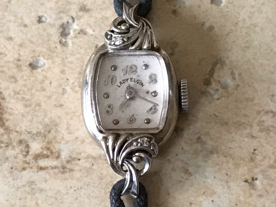 JUST ADDED - Vintage 14K Gold Lady Elgin Watch 10g [Photo 3]