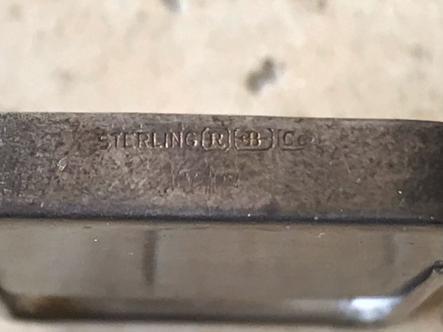 JUST ADDED - Vintage Sterling Silver Neiman-Marcus R B Co Box With 2 Compartments Sliding Top Monogramed 30.9g [Photo 7]