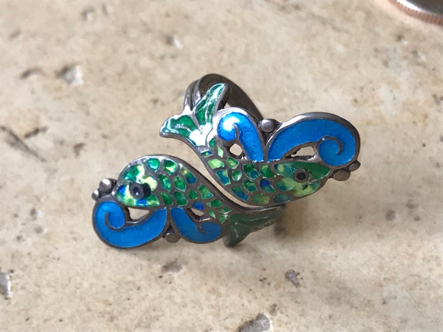 JUST ADDED - Sterling Silver Necklace And Sterling Silver Ring Size 5.24 7.3g [Photo 4]