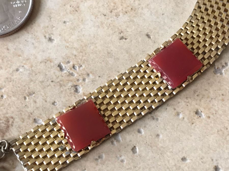 JUST ADDED - Gold Tone Necklace With Pendant [Photo 6]