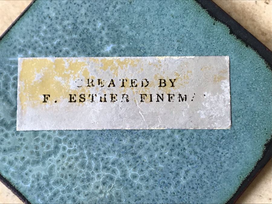 JUST ADDED - Pair Of Signed Art Pendants [Photo 7]