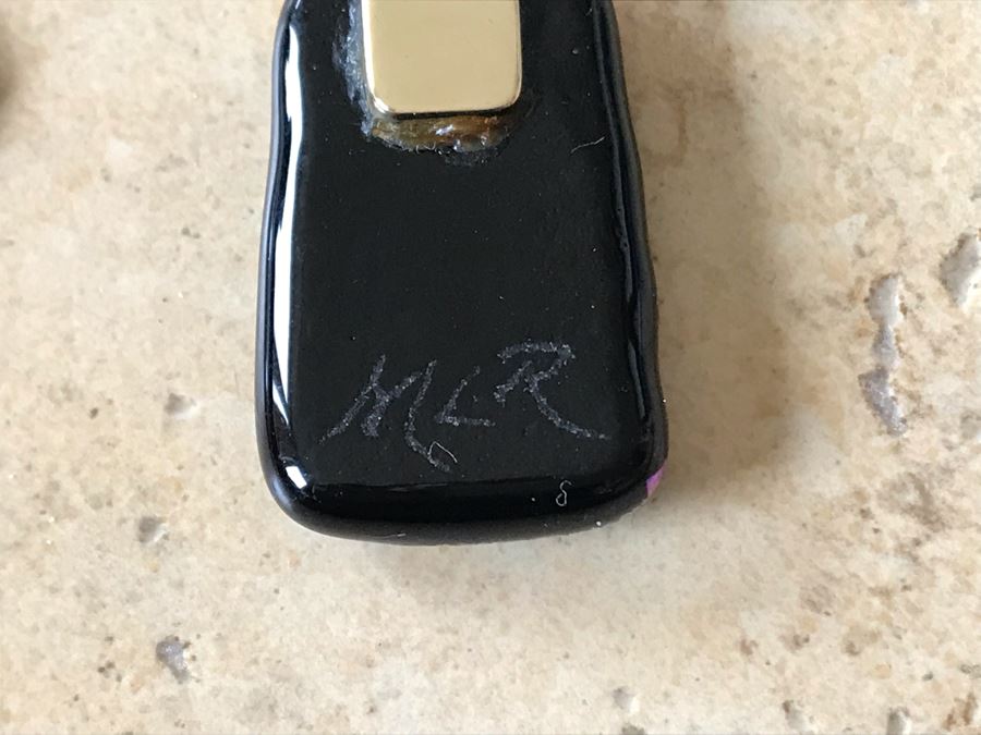 JUST ADDED - Pair Of Signed Art Pendants [Photo 8]