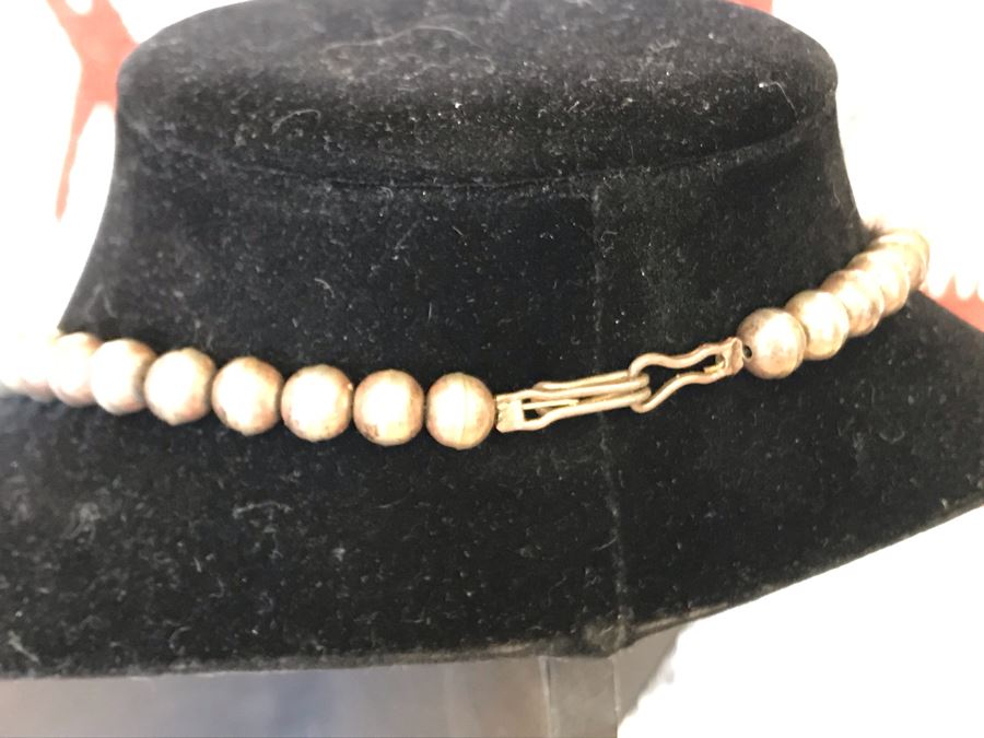 Vintage Native American Squash Blossom Necklace Navajo Made By Jackson Platero With Original Receipt Purchased In 1973 For $895 (Similar Necklace Is In Albuquerque Museum) 193.8g [Photo 9]