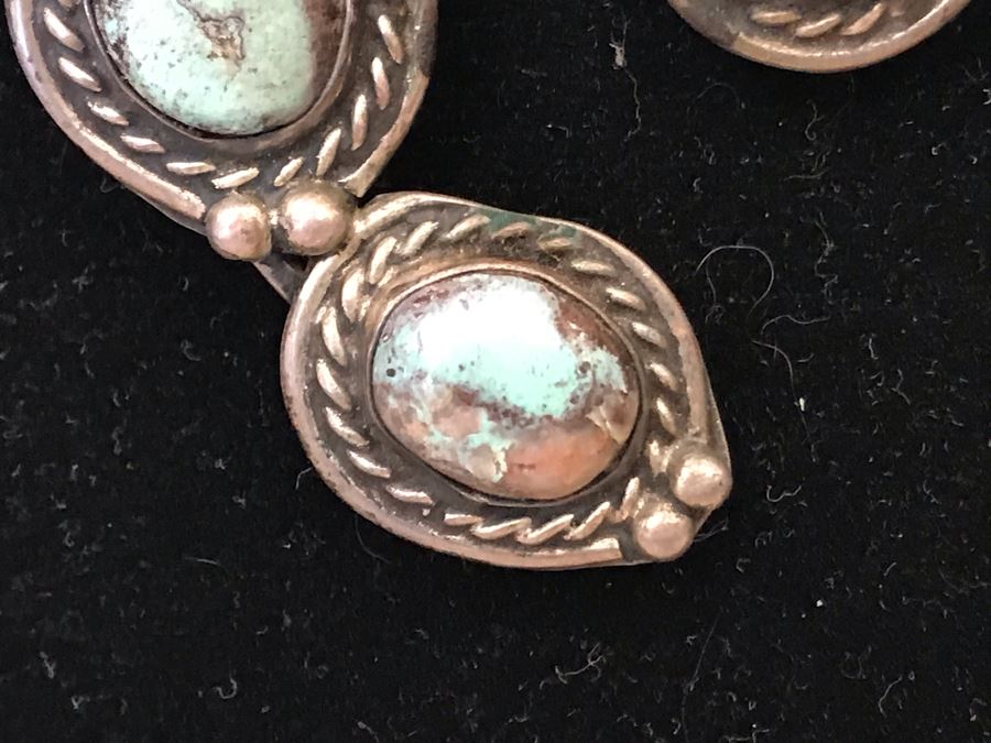 Vintage Native American Squash Blossom Necklace Navajo Made By Jackson Platero With Original Receipt Purchased In 1973 For $895 (Similar Necklace Is In Albuquerque Museum) 193.8g [Photo 6]