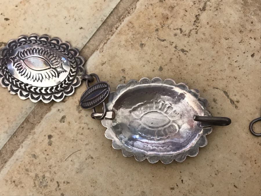 Sterling Silver Native American Belt 36'L 138.2g [Photo 5]