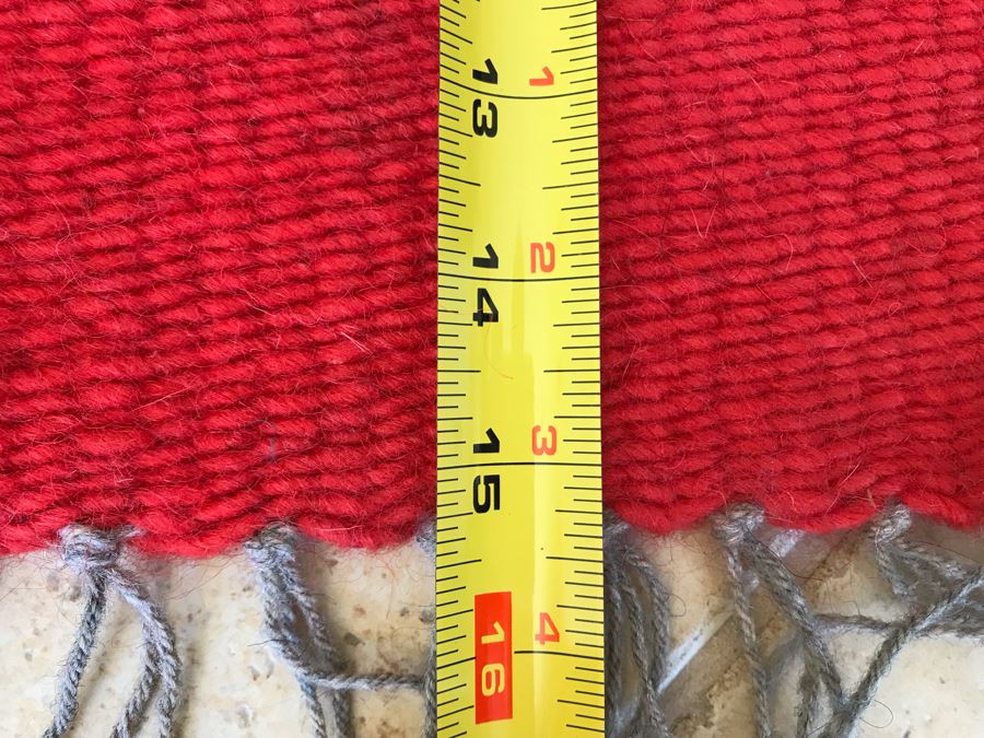 Pair Of Small Handwoven Wool Weavings Unknown Origin 11W X 15H [Photo 6]