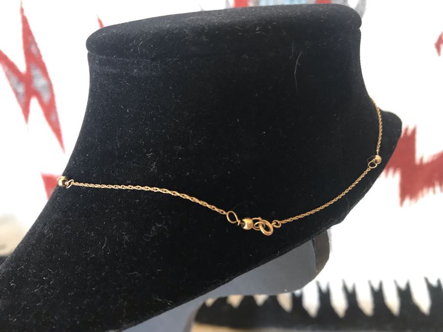14K Gold 16' Chain Necklace 1.3g [Photo 4]