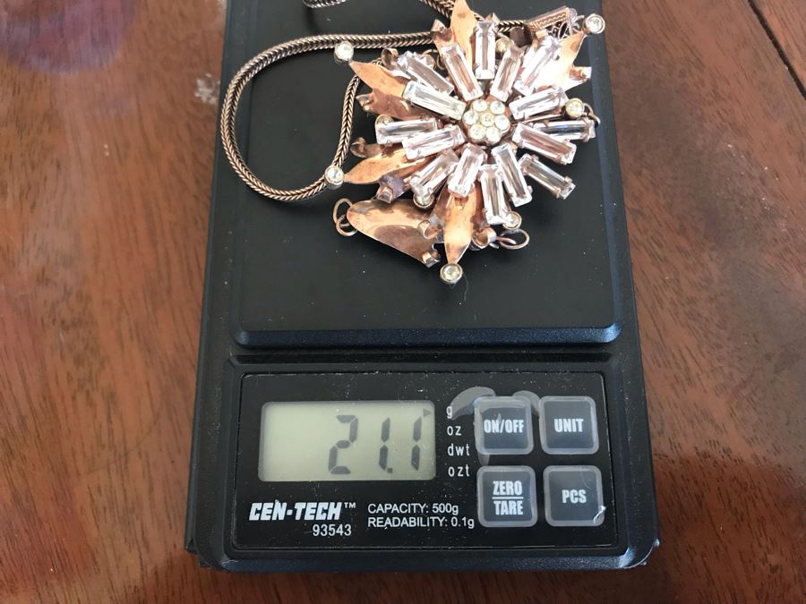 Vintage Sterling Silver Pendant Necklace 21.1g [Photo 11]