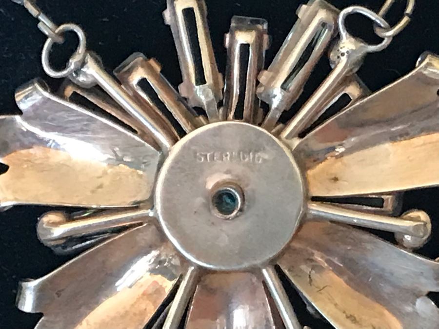 Vintage Sterling Silver Pendant Necklace 21.1g [Photo 10]